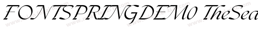 FONTSPRINGDEM0 TheSeasonsLightItali字体转换